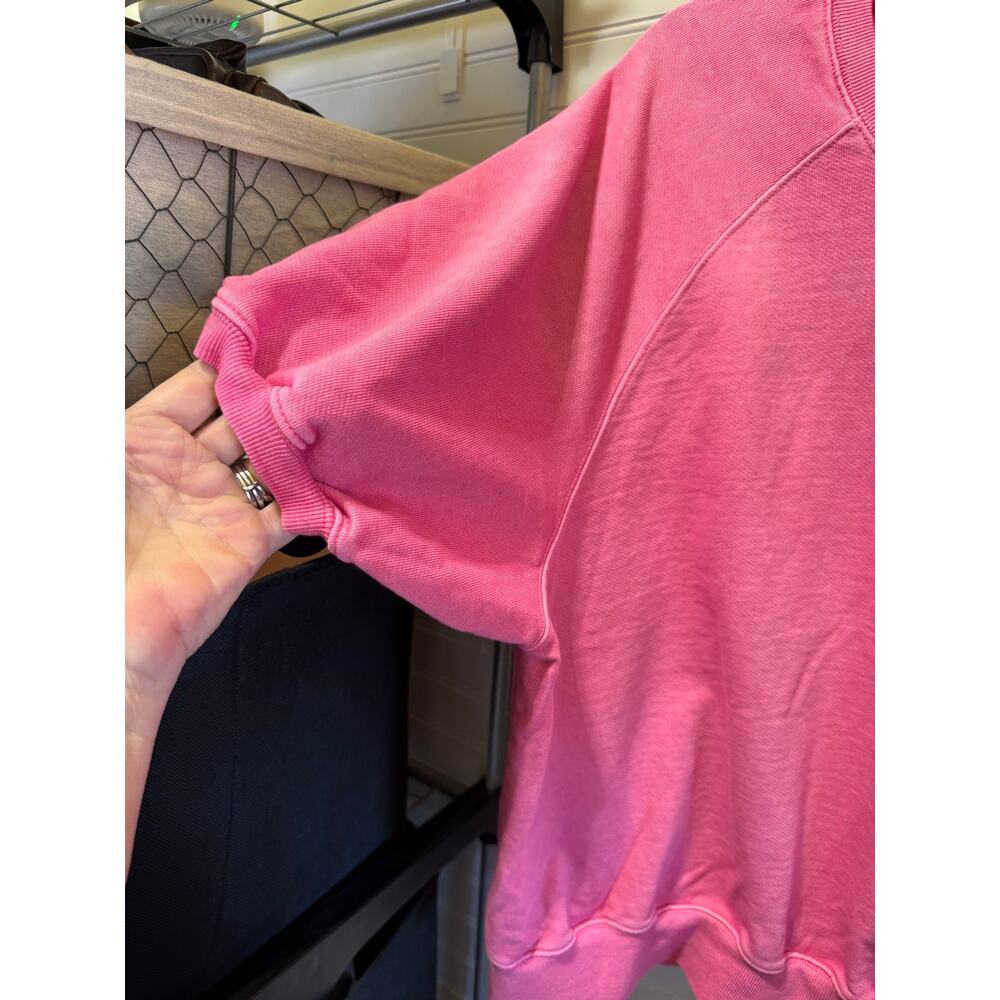 Free People Dion T-Shirt 3/4 Sleeves Oversized Fit Size - Picture 3 of 9